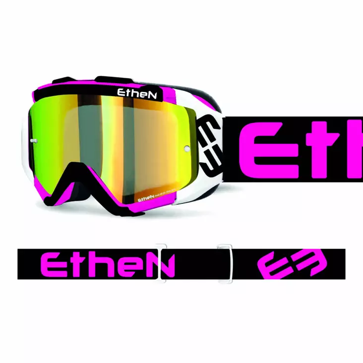 Ajolasit Ethen 05R, Pinkki/Valkoinen/Musta - MX Ajolasit - 3920 - 1
