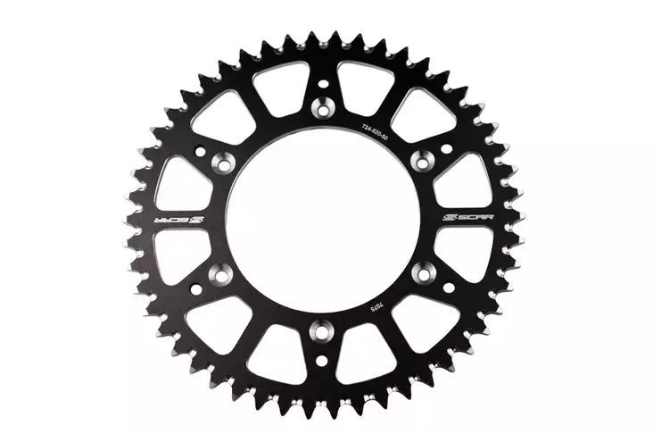 Takaratas SCAR, Yamaha YZ125/250 YZF250/450, 51T, Musta - MX Takarattaat - 460 - 1