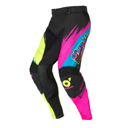 Ajohousut O'Neal Mayhem Reseda, Musta/Neon Keltainen, 32 - MX Ajohousut - 4641 - 1