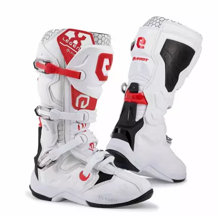 Ajosaappaat Eleveit X Legend EVO, Valkoinen/Punainen, 45 - Motocross-saappaat - 4601 - 1