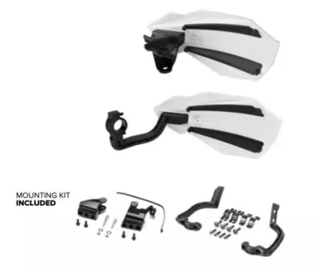 Käsisuojat Polisport MX Bullit, Valkoinen - Motocross Muoviosat - 4581 - 3