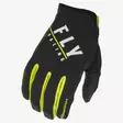 Ajohanskat Fly Racing Lite Windproof, Musta/Neon Keltainen, 9 - MX Ajohanskat - 311 - 1
