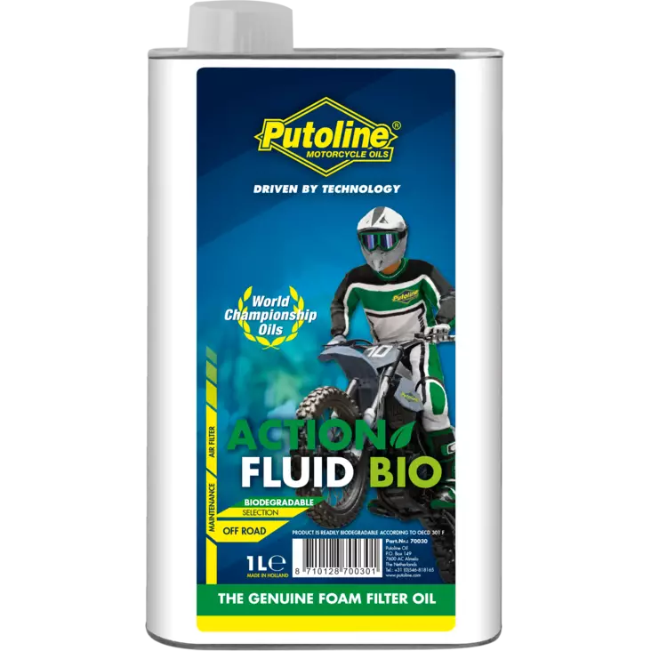 Ilmansuodatinöljy Putoline Action Fluid Bio, 1L - MP Ilmansuodatinöljyt ja pesuaineet - 4062 - 1
