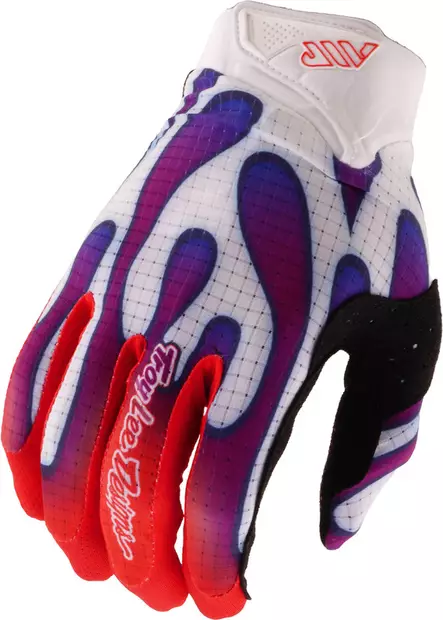 Ajohanskat Troy Lee Designs Air Overspray, Valkoinen/Violetti, M - MX Ajohanskat - 4782 - 1