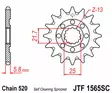 Eturatas JT Sprockets 520 Self Cleaning, 13T, Kawasaki KX450 - MX Eturattaat - 4792 - 3