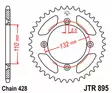 Takaratas JT Sprockets 428 Teräs, KTM/HVA/GasGas 85, 49T - MX Takarattaat - 382 - 1
