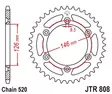 Takaratas JT Sprockets 520 Teräs, Suzuki RMZ250/450 -24, 50T - MX Ketjut ja rattaat - 4932 - 1