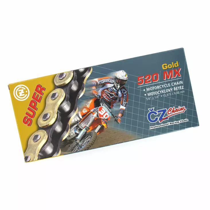 Ketjut CZ Chains 520 MX, 118L, Super Gold - MX Ketjut - 93 - 1