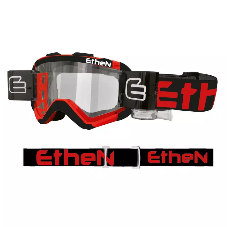 Ajolasit Ethen Mud Mask 05R 50mm, Musta/Punainen - MX Ajolasit - 3914 - 1