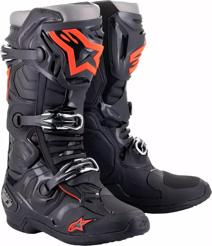Ajosaapas Alpinestars MX Tech 10, Musta/Punainen, koko 8/42 - Motocross-saappaat - 184 - 1