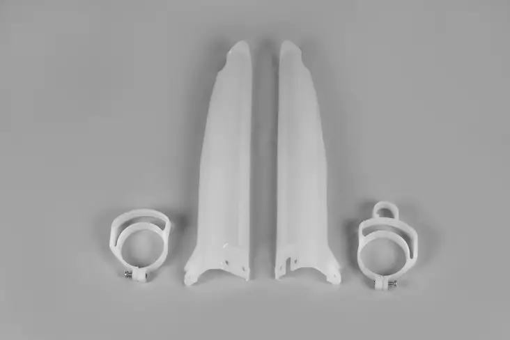 Etuputkensuojat UFO, Valkoinen, Kawasaki KX125/250/500 96-03 - Motocross Muoviosat - 4384 - 1