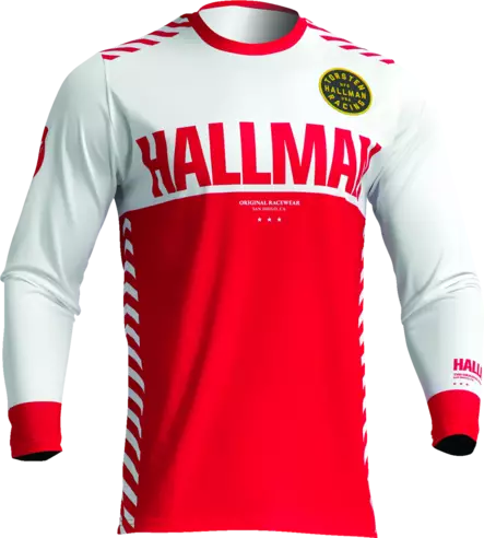 Ajopaita Thor-Hallman Differ Slice, Valkoinen/Punainen, XL - Thor MX Ajopaidat - 1474 - 1