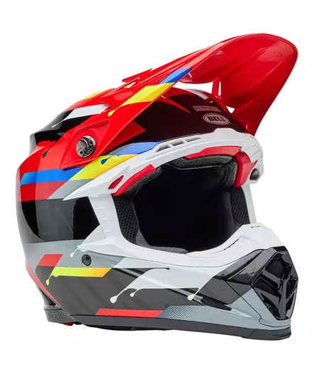 Kypärä Bell Helmets Moto9S Flex, Renen Nova Musta/Punainen, M - Bell Helmets Crossikypärät - 1724 - 2