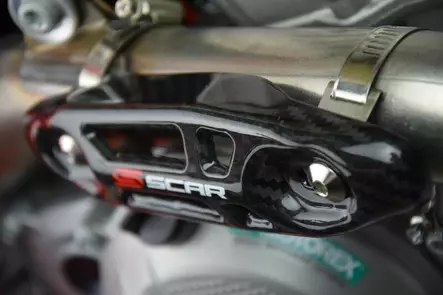 Pakoputken Lämpösuoja Scar Carbon, Universal - MX Yleistarvikkeet - 3664 - 2