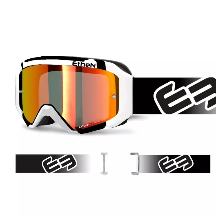 Ajolasit Ethen 05PRIMIS Medium, Musta/Valkoinen - MX Ajolasit - 3915 - 1