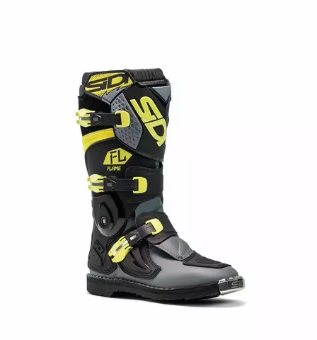 Ajosaappaat SIDI Flame Junior, Musta/Lime/Harmaa, 40 - Motocross-saappaat - 3655 - 1