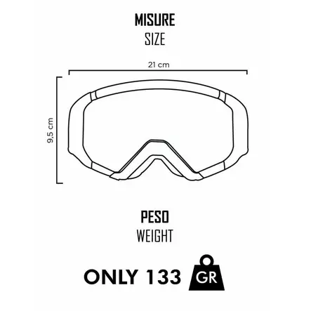 Ajolasit Ethen 05PRIMIS Medium, Musta/Valkoinen - MX Ajolasit - 3915 - 2