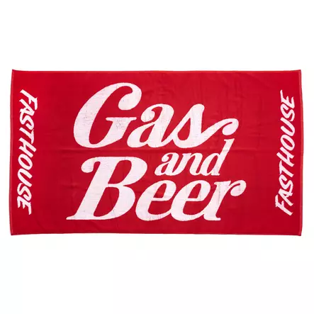 Pyyhe Fasthouse, Gas & Beer, Punainen - MX Yleistarvikkeet - 1345 - 1
