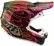 Kypärä Troy Lee Designs SE5 Carbon MIPS Torched, Musta/Liila, M - Crossikypärät - 4675 - 4