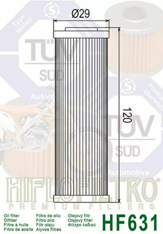 Öljynsuodatin HIFLOFILTRO, HF631, Beta RR - Motocross Suodattimet - 3756 - 1