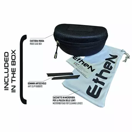 Aurinkolasit Ethen Mattframe 2.0, Valkoinen, Punainen Peililinssi - MTB Ajovarusteet - 4696 - 2