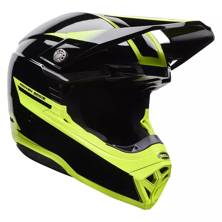 Kypärä Bell Helmets Moto-10 MIPS Fade, Musta/Keltainen, L - Bell Helmets Crossikypärät - 4307 - 1