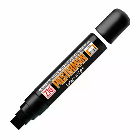 Näyttötaulutussi TMV Pitbord Marker 7-15mm, Musta - MX Yleistarvikkeet - 897 - 1