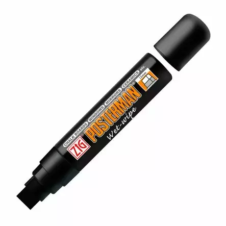 Näyttötaulutussi TMV Pitbord Marker 7-15mm, Musta - MX Yleistarvikkeet - 897 - 1