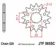 Eturatas JT Sprockets Steel Self Cleaning, 12T, Yamaha YZ250/YZ450F - MX Eturattaat - 4677 - 3