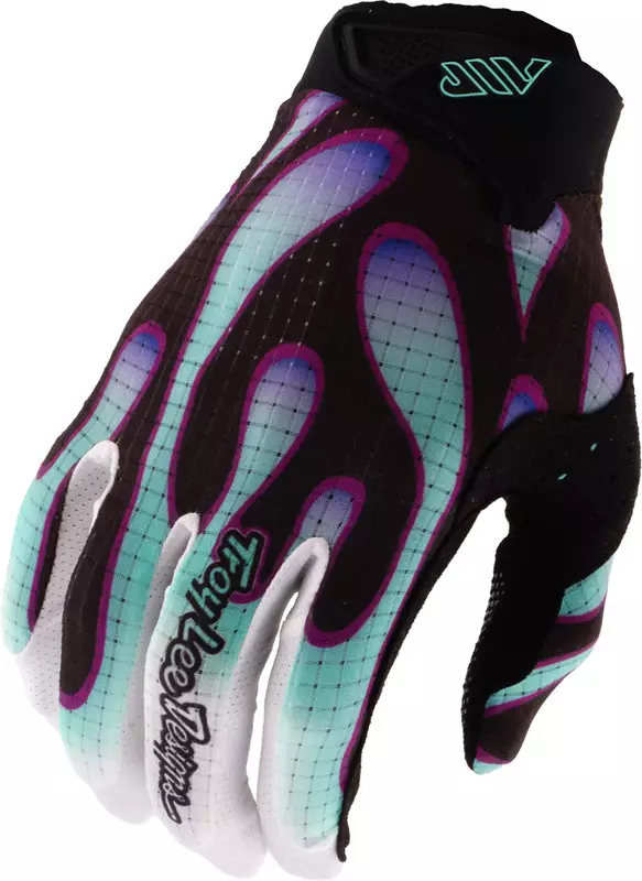 Ajohanskat Troy Lee Designs Air Overspray, Musta/Vaaleansininen, XL - MX Ajohanskat - 4748 - 1