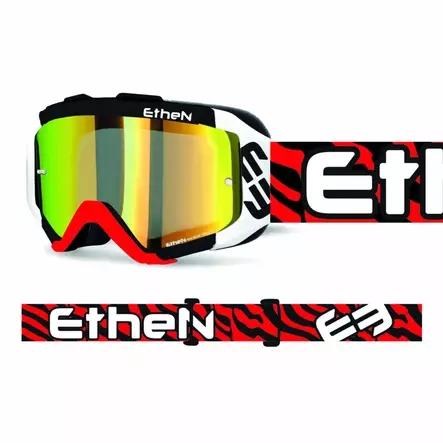 Ajolasit Ethen MX05R RacePack, Zebra Musta/Punainen - MX Ajolasit - 4808 - 1