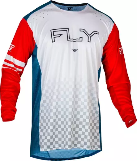 MTB Ajopaita Fly Racing Rayce, Punainen/Sininen/Valkoinen, XL - MTB Ajovarusteet - 1448 - 1