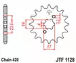 Eturatas JT Sprockets 420 Teräs, HVA TC50, 11T - MX Eturattaat - 368 - 3