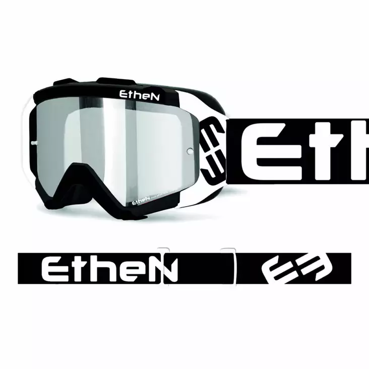 Ajolasit Ethen MX05R RacePack, Musta/Valkoinen - MX Ajolasit - 4809 - 1