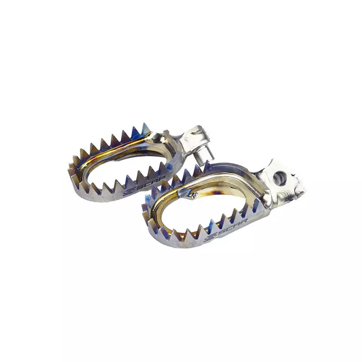 Jalkatapit Scar Titanium, Anti Mud Yamaha YZ450F 2024 - MX Ohjaus ja hallintalaitteet - 1169 - 1