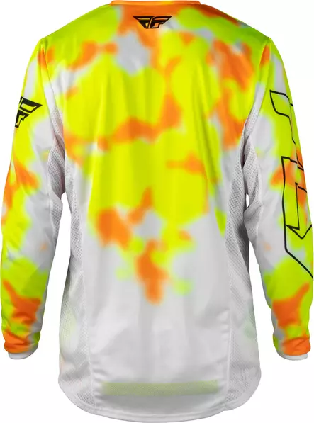 Ajopaita Fly Racing Kinetic Blur, Valkoinen/Neon Keltainen/Oranssi, L - MX Ajopaidat - 5009 - 2