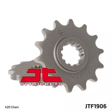 Eturatas JT Sprockets 420 Teräs, SX65/TC65/MC65 -24 - MX Ketjut ja rattaat - 1068 - 1